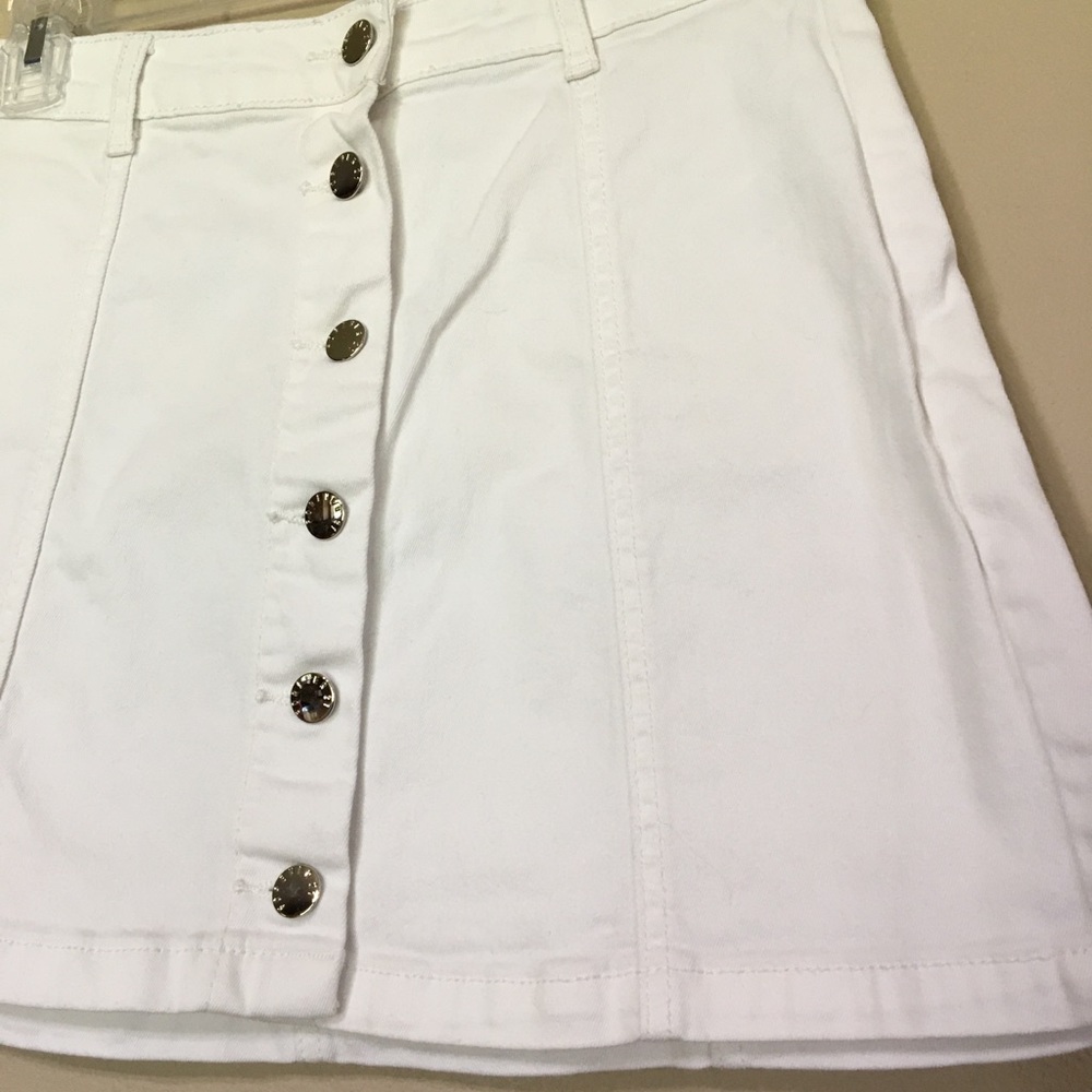 Forever 21 White Jean Skirt - Picture 2 of 6